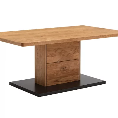 Couchtisch Fibra – LBH 110x65x45 cm, Asteiche massiv