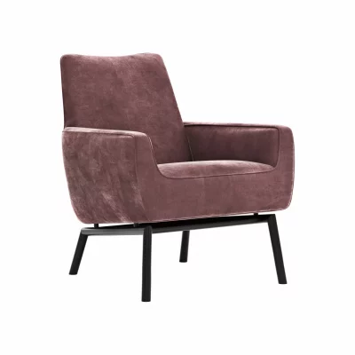 Sessel Matina – Größe L, Velour, Weinrot