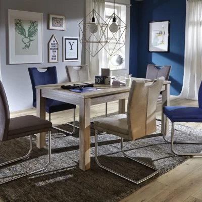 Esstisch – ausziehbar, LB. ca. 160x90cm, Eiche Dekor