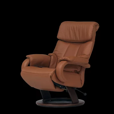 Sessel – Relaxfunktion, Leder, Braun