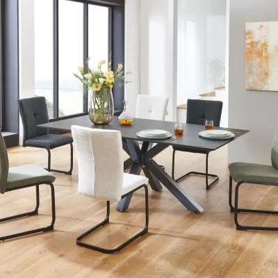 Stuhl – Stoff, Anthrazit