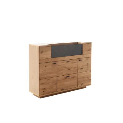 Highboard EM Novalja – Wildeiche teilmassiv