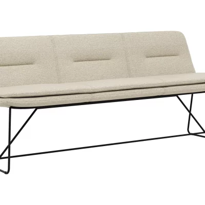 Polsterbank Macano – B ca. 200 cm, Stoff, Beige