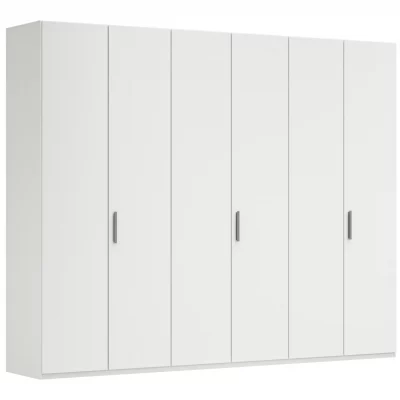 Drehtürenschrank Viana – B. ca. 299 cm, Lack, Weiß
