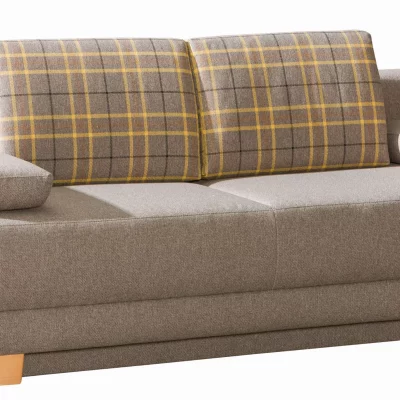 Querschläfer – Schlaffunktion mit Bettkasten, Stoff, Taupe