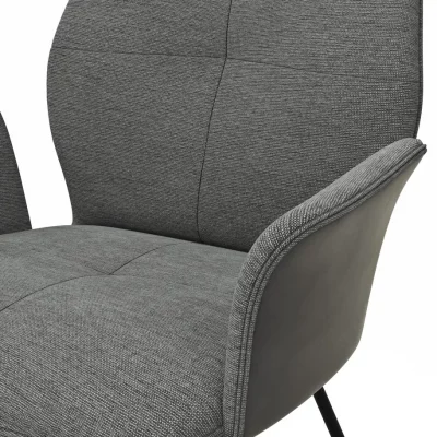 Armlehnstuhl Dinner – Stoff, Grau