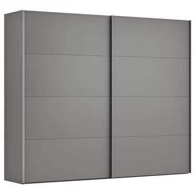 Schwebetürenschrank Viana – B ca. 271 cm, Lack, Steingrau
