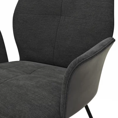 Armlehnstuhl Dinner – Stoff, Anthrazit