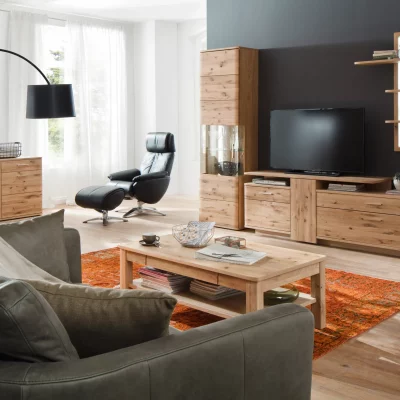 Couchtisch – Schubkasten, LBH ca. 117x65x42 cm,  Eiche teilmassiv