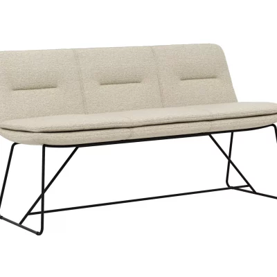Polsterbank Macano – B ca. 160 cm, Stoff, Beige