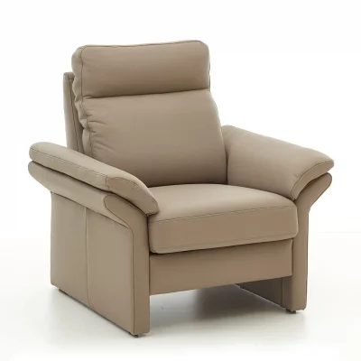 Sessel EM Dublin – Leder, Taupe