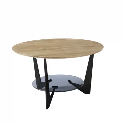 Couchtisch – LBH ca. 70x70x40 cm, Eiche massiv