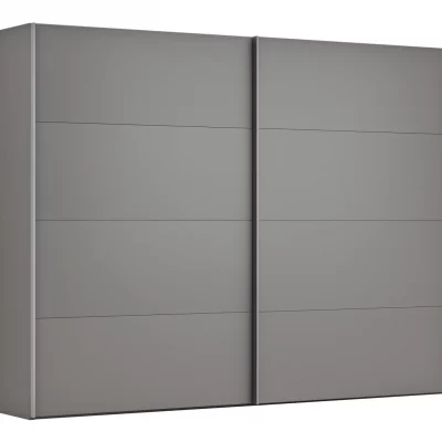 Schwebetürenschrank Viana – B ca. 301 cm, Lack, Steingrau