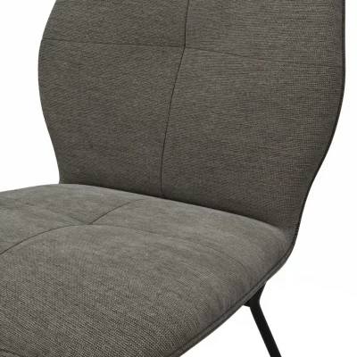 Stuhl Dinner – Stoff, Dunkelbraun