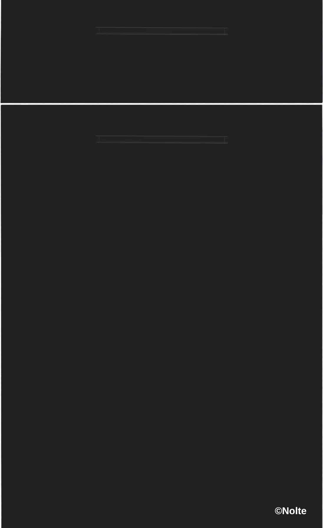 NK23674_Plus_60S___Schwarz_softmatt schlichte Nolte Front Plus 60S Schwarz softmatt