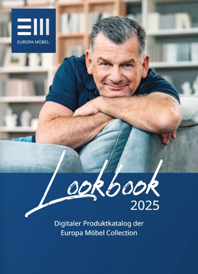 Cover des Europa Möbel Collection Lookbook 2025