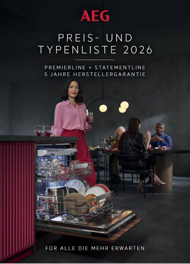 AEG Preis- und Typenliste 2026 AEG Preis- und Typenliste 2026