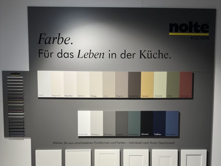 Nolte Softlack Matt Fronten 20 Farben im Küchenstudio Nachtsheim in Andernach