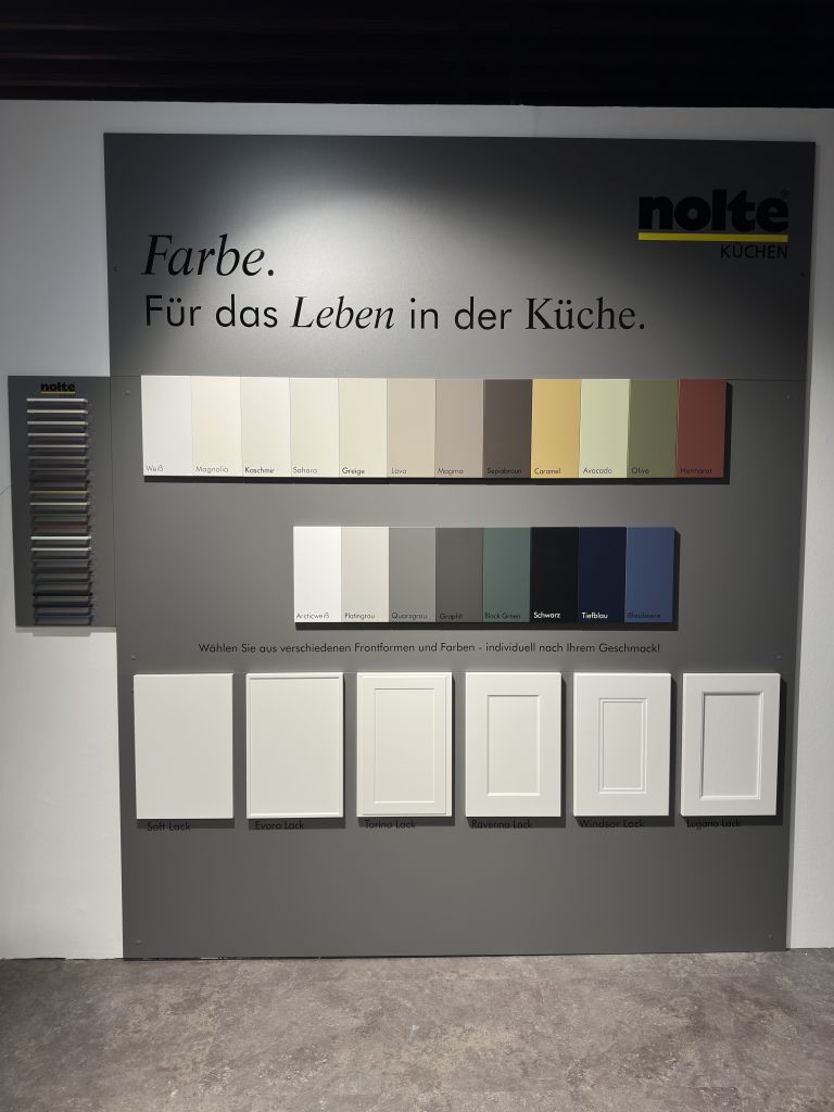 Nolte Softlack Matt Fronten 20 Farben im Küchenstudio Nachtsheim in Andernach