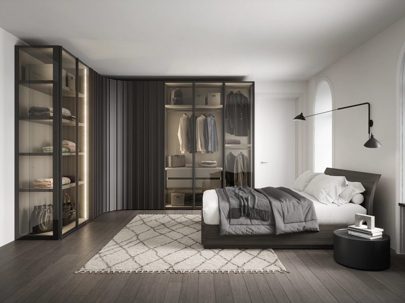 Schlafzimmer mit Kleiderschrank und Doppelbett - Möbelhaus Nachtsheim in Andernach