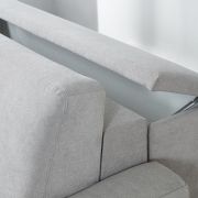 Faltbett EM Davos – mit Schlaffunktion, Stoff, Grau