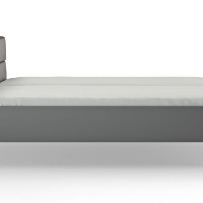 Bett Viana – Liegefläche ca. 180×200 cm, Holzwerkstoff Dunkelgrau, Kunstleder Anthrazit