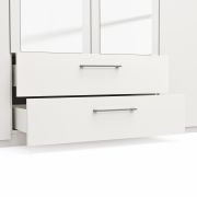Drehtürenschrank Viana – B. ca. 180cm, Lack, Weiß