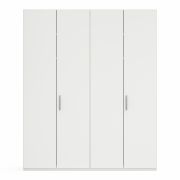 Drehtürenschrank Viana – B. ca. 200 cm, Lack, Weiß