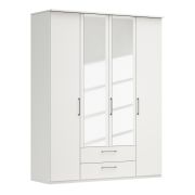 Drehtürenschrank Viana – B. ca. 180cm, Lack, Weiß