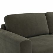 Ecksofa Oviedo – Ecke links mit 2,5-Sitzer, Stoff, Braungrün