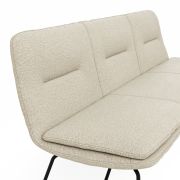 Polsterbank Macano – B ca. 200 cm, Stoff, Beige
