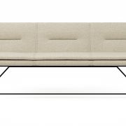 Polsterbank Macano – B ca. 200 cm, Stoff, Beige