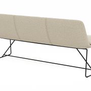 Polsterbank Macano – B ca. 200 cm, Stoff, Beige