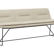 Polsterbank Macano – B ca. 200 cm, Stoff, Beige