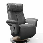 Fernsehsessel EM 8049 – Relaxfunktion (1-motorisch), Stoff, blau