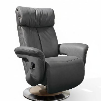 Fernsehsessel EM 8049 – Relaxfunktion (1-motorisch), Stoff, blau