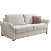 Schlafsofa EM Arlon – Faltbett mit Kaltschaummatratze, Stoff, Natur