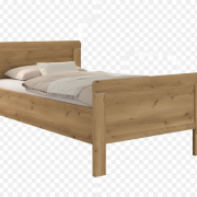 Stollenbett EM Barrie – Liegefläche ca. 100×200 cm, Asteiche Dekor