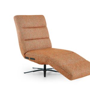 Einzelliege EM Cres – Relaxfunktion elektrisch, Stoff, Orange