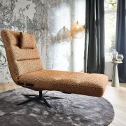 Einzelliege EM Cres – Relaxfunktion elektrisch, Stoff, Orange