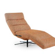 Einzelliege EM Cres – Relaxfunktion elektrisch, Stoff, Orange