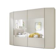 Schrank EM Lascala 4-türig – B. ca. 294 cm, champagner, Spiegel