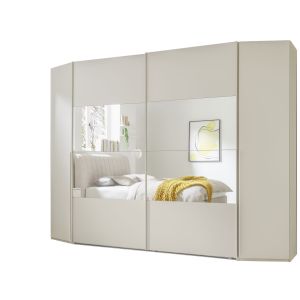Schrank EM Lascala 4-türig – B. ca. 294 cm, champagner, Spiegel