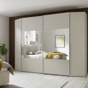 Schrank EM Lascala 4-türig – B. ca. 294 cm, champagner, Spiegel