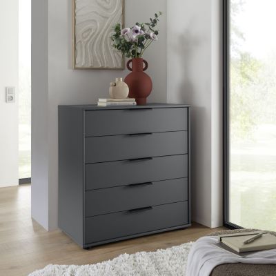 Kommode EM Paredes – 5 Schubkästen, Graphit