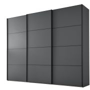 Schwebetürenschrank  3-türig EM Paredes – B. ca. 300 cm, Graphit
