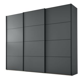 Schwebetürenschrank  3-türig EM Paredes – B. ca. 300 cm, Graphit