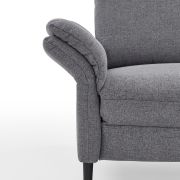 Ecksofa EM Preko – 3-Sitzer mit Ecke rechts, Stoff, Grau