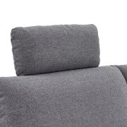 Ecksofa EM Preko – 3-Sitzer mit Ecke rechts, Stoff, Grau