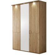 Drehtürenschrank EM Sabugal – B. ca. 150 cm,  Erle teilmassiv, Kristallspiegel